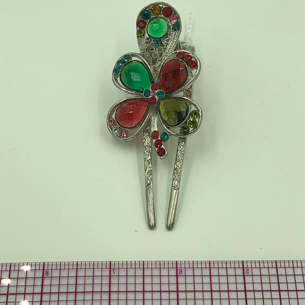 Fashion metal crystal hair clip
